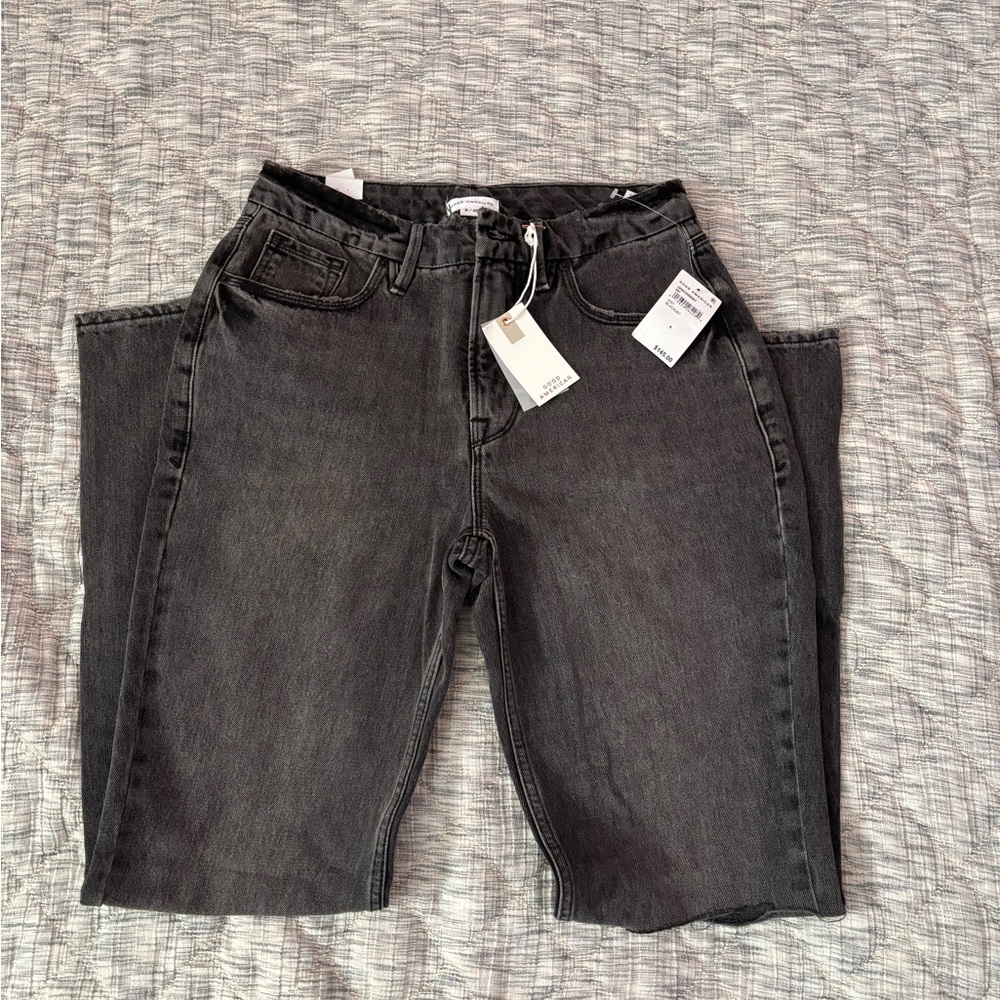 Good American High Rise Straight Leg Jeans Sz 6 NWT | Good American Jeans NEW - - Picture 4 of 11